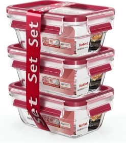 Tefal MasterSeal Glass - 3 X 450 Ml - Rechthoekig -Winkel Voor Huishoudelijke Artikelen 1063x1200