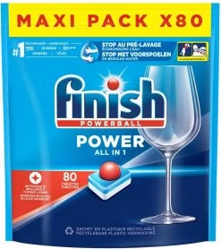 Finish Power All In One Regular Vaatwastabletten - 80 Stuks -Winkel Voor Huishoudelijke Artikelen 1065x1200