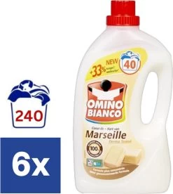 Omino Bianco Hart Van Marseille Vloeibaar Wasmiddel (Voordeelverpakking) - 6 X 2l (240 Wasbeurten)