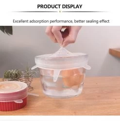 Siliconen Vershoud Deksels – Set Van 6 Stuks – Flexibel – Herbruikbaar – Wit - Stretch Tot Wel 30 Cm -Winkel Voor Huishoudelijke Artikelen 1192x1200 4