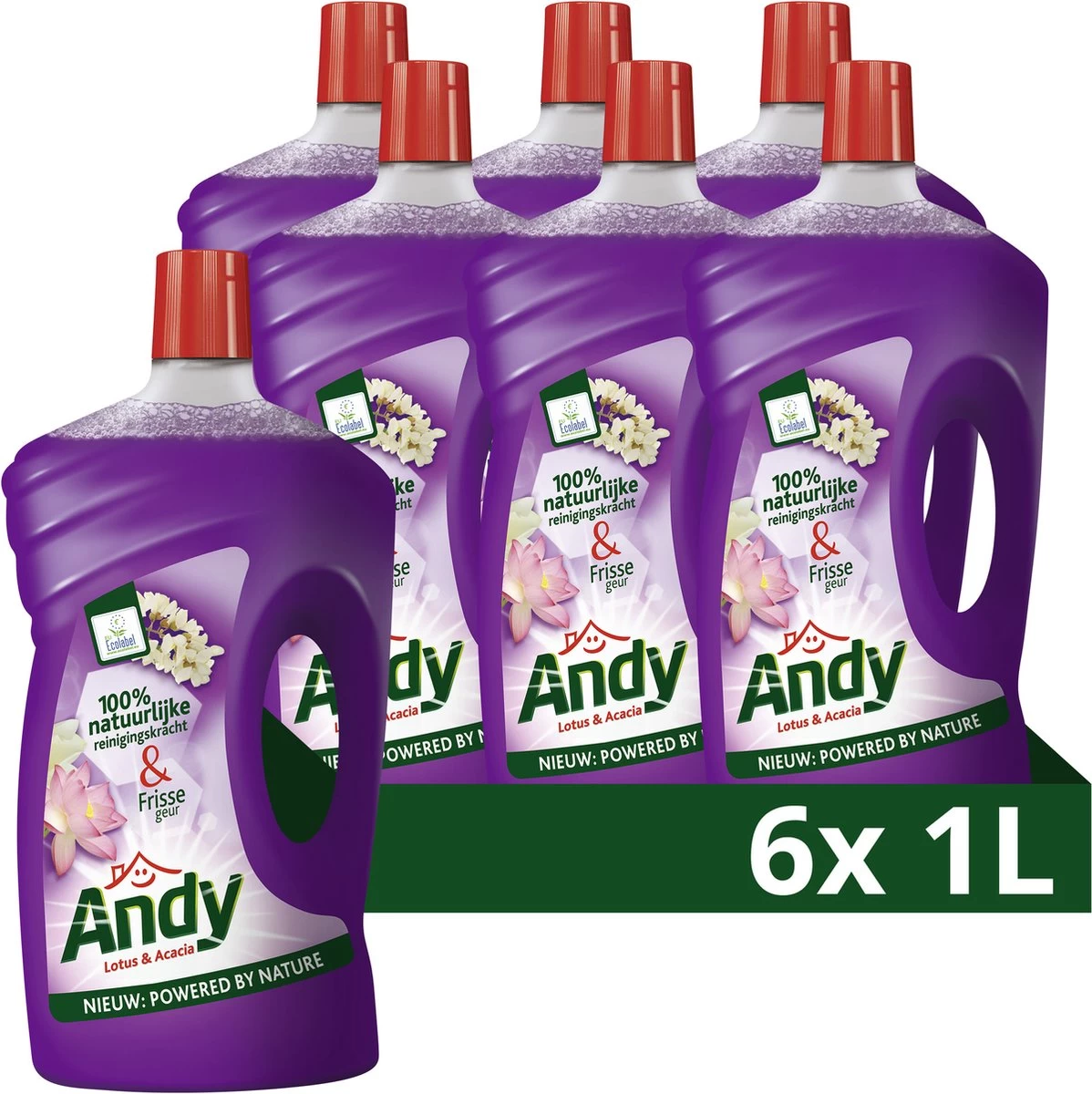 Andy Lotus & Acacia Allesreiniger - 6 X 1L - Voordeelverpakking 3 Andy Lotus & Acacia Allesreiniger - 6 X 1L - Voordeelverpakking
