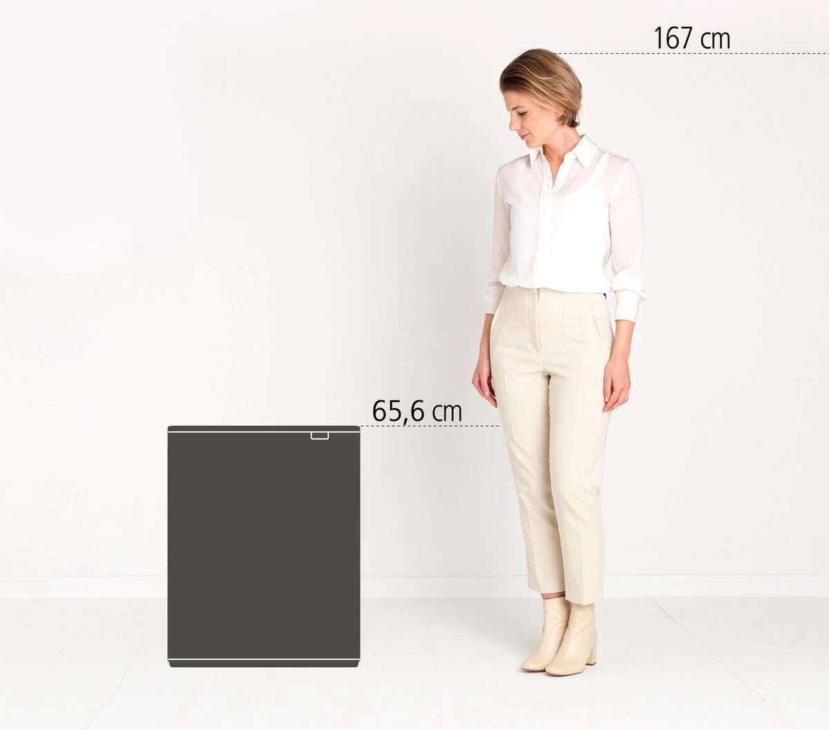 Brabantia Bo Touch Bin Prullenbak - 2 X 30 L - Soft Beige 4 Brabantia Bo Touch Bin Prullenbak - 2 X 30 L - Soft Beige - Afbeelding 2