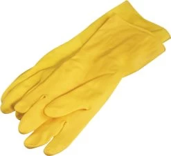 Multy Luxe Huishoudhandschoenen Maat M - Natuurlatex Met Katoenen Vlokvoering - Anti Slip - Rubberen Handschoenen - Waterdicht - Natuurlijk Latex - Maat M -Winkel Voor Huishoudelijke Artikelen 1200x1096
