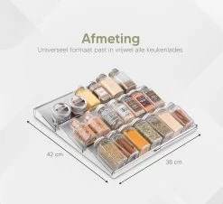 Johannes & Co - 2 Set Kruidenrek Voor Lade - Keuken Organizer - Kruiden Organizer -Winkel Voor Huishoudelijke Artikelen 1200x1097 4