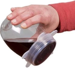 Siliconen Vershoud Deksels – Set Van 6 Stuks – Flexibel – Herbruikbaar – Wit - Stretch Tot Wel 30 Cm -Winkel Voor Huishoudelijke Artikelen 1200x1097 7