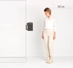 Brabantia NewIcon Wandprullenbak - 3 L - Matt Black -Winkel Voor Huishoudelijke Artikelen 1200x1111