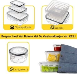 KE&1 Vershoudbakjes - Meal Prep Bakjes - Lunchbox - Diepvriesbakjes - Plastic Bakjes - Keuken - Keukenkast - Bakken -Winkel Voor Huishoudelijke Artikelen 1200x1153 3