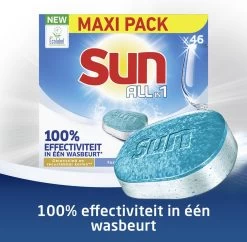 SUN® Sun All-in 1 Normaal Vaatwastabletten - 276 Tabletten - Voordeelverpakking -Winkel Voor Huishoudelijke Artikelen 1200x1174 1