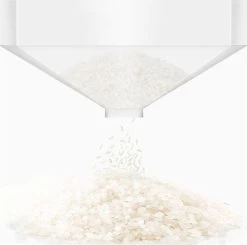Merkloos TDR-Japans Rijst/Granen Container/Dispenser/ Opbergdoos - 6KG Inhoud - Wit -Winkel Voor Huishoudelijke Artikelen 1200x1192