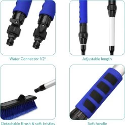 Navaris Telescopische Autowasborstel - Watergevoerde Wasborstel Voor Auto's En Ramen Met Uitschuifbare Lange Handgreep En Zachte Haren - Blauw 13 Navaris Telescopische Autowasborstel - Watergevoerde Wasborstel Voor Auto's En Ramen Met Uitschuifbare Lange Handgreep En Zachte Haren - Blauw -Winkel Voor Huishoudelijke Artikelen 1200x1193