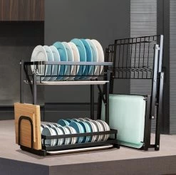 Doogo® Afdruiprek Met Lekbak 2 Laags – Inklapbaar - Muur Hangen Mogelijke - Afwasrek – Met 2 Lekbakken – Extra Accessories Voor Servies En Snijplanken - RVS 22 Doogo® Afdruiprek Met Lekbak 2 Laags – Inklapbaar - Muur Hangen Mogelijke - Afwasrek – Met 2 Lekbakken – Extra Accessories Voor Servies En Snijplanken - RVS -Winkel Voor Huishoudelijke Artikelen 1200x1197 6