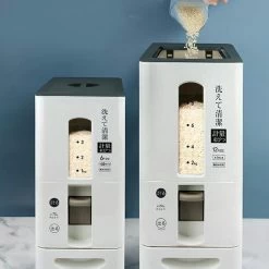 Merkloos TDR-Japans Rijst/Granen Container/Dispenser/ Opbergdoos - 6KG Inhoud - Wit -Winkel Voor Huishoudelijke Artikelen 1200x1200 214