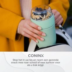 Coninx Yoghurtbeker To Go - Muesli Beker To Go - Lunchbeker - Mueslibeker 640ml (450ml+190ml) - Groen 20 Coninx Yoghurtbeker To Go - Muesli Beker To Go - Lunchbeker - Mueslibeker 640ml (450ml+190ml) - Groen -Winkel Voor Huishoudelijke Artikelen 1200x1200 222