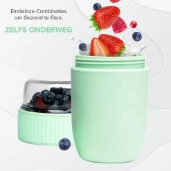 Coninx Yoghurtbeker To Go - Muesli Beker To Go - Lunchbeker - Mueslibeker 640ml (450ml+190ml) - Groen 21 Coninx Yoghurtbeker To Go - Muesli Beker To Go - Lunchbeker - Mueslibeker 640ml (450ml+190ml) - Groen -Winkel Voor Huishoudelijke Artikelen 1200x1200 223