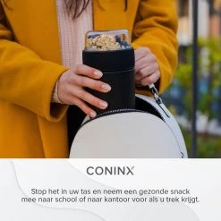 Coninx Yoghurtbeker To Go - Muesli Beker To Go - Lunchbeker - Mueslibeker 640ml (450ml+190ml) - Zwart 19 Coninx Yoghurtbeker To Go - Muesli Beker To Go - Lunchbeker - Mueslibeker 640ml (450ml+190ml) - Zwart -Winkel Voor Huishoudelijke Artikelen 1200x1200 238