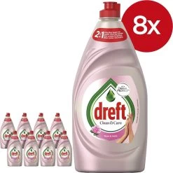 Dreft Clean & Care Rose & Satin Afwasmiddel - 8x780ml - Voordeelverpakking -Winkel Voor Huishoudelijke Artikelen 1200x1200 266
