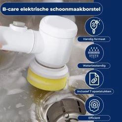 B-care Magic Brush - Elektrische Multifunctionele Schoonmaakborstel - 7 Opzetstukken - Wasborstel - Poetsmachine - Schrobborstel - Handborstel - Werkborstel - Schrobber - Boorborstel - Reinigingsborstel -Winkel Voor Huishoudelijke Artikelen 1200x1200 354