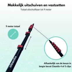 Cleanlix Telescoopsteel Met Borstel - Met Waterdoorvoer - Telescopische Wasborstel - Ramenwassen - Uitschuifbaar Tot 9 Meter -Winkel Voor Huishoudelijke Artikelen 1200x1200 357
