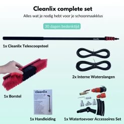 Cleanlix Telescoopsteel Met Borstel - Met Waterdoorvoer - Telescopische Wasborstel - Ramenwassen - Uitschuifbaar Tot 9 Meter -Winkel Voor Huishoudelijke Artikelen 1200x1200 362