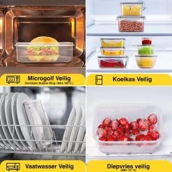 KE&1 Vershoudbakjes - Meal Prep Bakjes - Lunchbox - Diepvriesbakjes - Plastic Bakjes - Keuken - Keukenkast - Bakken -Winkel Voor Huishoudelijke Artikelen 1200x1200 590