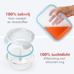 KitchenBrothers Meal Prep Bakjes - Set - Luchtdicht - BPA Vrij - Glas - 9 Stuks -Winkel Voor Huishoudelijke Artikelen 1200x1200 593