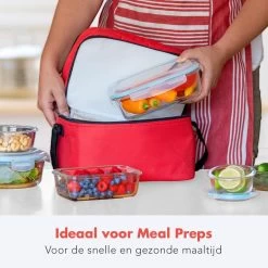 KitchenBrothers Meal Prep Bakjes - Set - Luchtdicht - BPA Vrij - Glas - 9 Stuks -Winkel Voor Huishoudelijke Artikelen 1200x1200 595