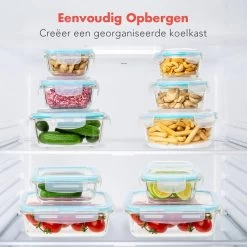 KitchenBrothers Meal Prep Bakjes - Set - Luchtdicht - BPA Vrij - Glas - 9 Stuks -Winkel Voor Huishoudelijke Artikelen 1200x1200 599