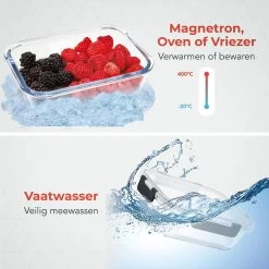 KitchenBrothers Meal Prep Bakjes - Set - Luchtdicht - BPA Vrij - 1L - Glas - 5 Stuks -Winkel Voor Huishoudelijke Artikelen 1200x1200 619