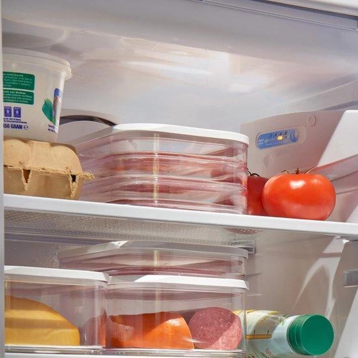 Mepal Modula Vleeswarendoos 3 Laags- Koelkast - Doorkijkvenster 4 Mepal Modula Vleeswarendoos 3 Laags- Koelkast - Doorkijkvenster - Afbeelding 2