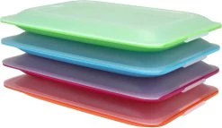 Merkloos Vershouddozen Vleeswarendoos Koelkast Vershoudbakje Bewaren Koelkast Beleg Bewaardoos Broodbeleg Stapelbaar Met Deksel 4 Stuks