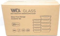 VMCA Glazen Vershoudbakjes Voor Vriezer Oven En Magnetron - 10 Bakjes - Grijs -Winkel Voor Huishoudelijke Artikelen 1200x726