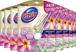 Glorix Aroma Lux Pink Jasmine & Elderflower Toiletblokken - 9 Stuks - Voordeelverpakking -Winkel Voor Huishoudelijke Artikelen 1200x827