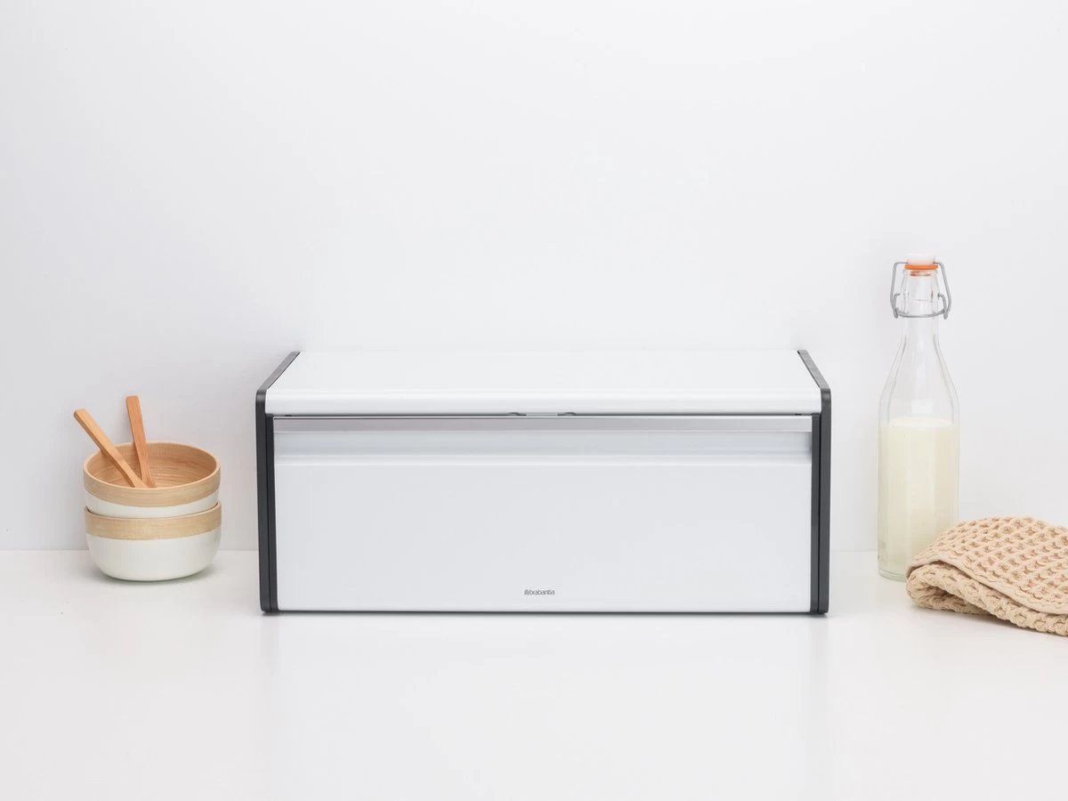 Brabantia Broodtrommel - Met Klepdeksel - White 3 Brabantia Broodtrommel - Met Klepdeksel - White - Afbeelding 2