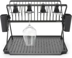 Brabantia SinkSide Afdruiprek - Inklapbaar - Dark Grey -Winkel Voor Huishoudelijke Artikelen 1200x969 1