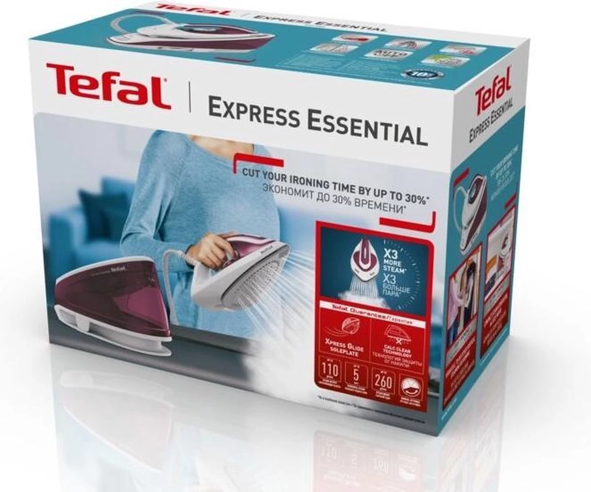 Tefal Express Essential Express Esstential SV6110 Stoomgenerator 17 Tefal Express Essential Express Esstential SV6110 Stoomgenerator - Afbeelding 16