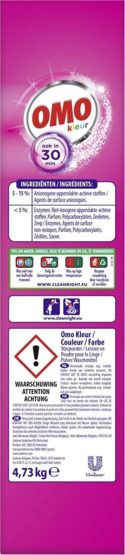 Omo Kleur XXL Waspoeder Voor De Gekleurde Was - 80 Wasbeurten 26 Omo Kleur XXL Waspoeder Voor De Gekleurde Was - 80 Wasbeurten -Winkel Voor Huishoudelijke Artikelen 272x1200 1