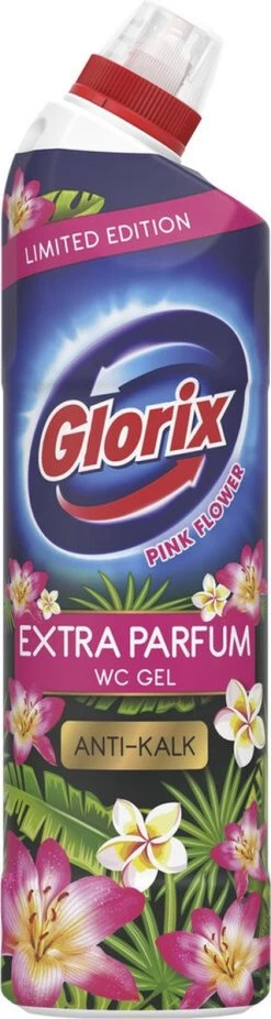 Glorix WC Powergel Toiletreiniger Pink Flower - 6 X 750 Ml - Voordeelverpakking -Winkel Voor Huishoudelijke Artikelen 320x1200 1
