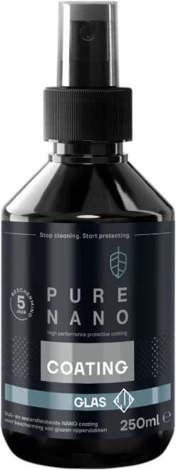 PURE NANO Glas - Nano Coating Voor 5 Jaar Heldere Ramen Met Minder Schoonmaakwerk - 250 Ml -Winkel Voor Huishoudelijke Artikelen 449x1200 1