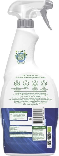 Cif CleanBoost Power & Shine Badkamer Spray - 6 X 750 Ml - Voordeelverpakking -Winkel Voor Huishoudelijke Artikelen 454x1200 2