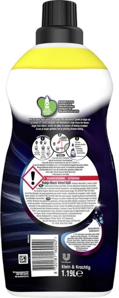 4x Robijn Klein & Krachtig Wasmiddel Black Velvet 1,19 Liter -Winkel Voor Huishoudelijke Artikelen 482x1200 5