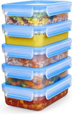 Tefal MasterSeal Fresh Mealprep Set - 5 X 800ml - Blauw -Winkel Voor Huishoudelijke Artikelen 752x1200