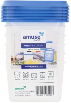 Amuse® | Klein Diepvriesdoosje Alaska 200ml | 12 Stuks | Bewaardoos | Klein Vershouddoosje -Winkel Voor Huishoudelijke Artikelen 826x1200