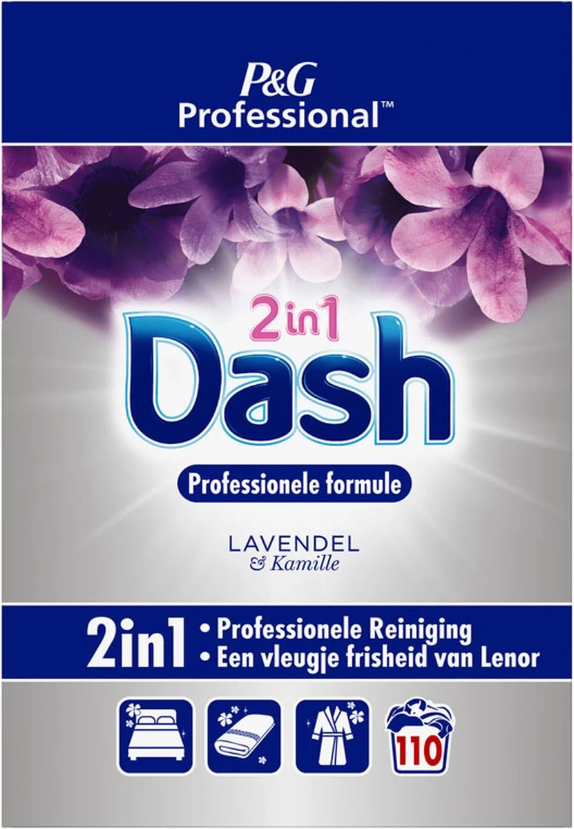 Dash 2in1 Waspoeder En Wasverzachter Lavendel En Kamille - 110 Wasbeurten 5 Dash 2in1 Waspoeder En Wasverzachter Lavendel En Kamille - 110 Wasbeurten - Afbeelding 3