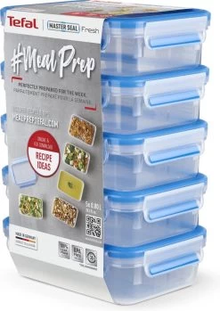 Tefal MasterSeal Fresh Mealprep Set - 5 X 800ml - Blauw -Winkel Voor Huishoudelijke Artikelen 849x1200 4