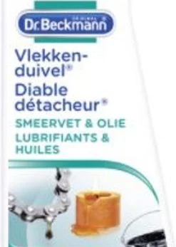 Dr. Beckmann Vlekkenduivel Smeervet & Olie 50 Ml -Winkel Voor Huishoudelijke Artikelen 854x1200
