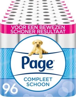 Page Toiletpapier - 96 Rollen - Compleet Schoon Wc Papier - Met Een Vleugje Katoen