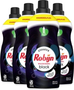 4x Robijn Klein & Krachtig Wasmiddel Black Velvet 1,19 Liter -Winkel Voor Huishoudelijke Artikelen 999x1200